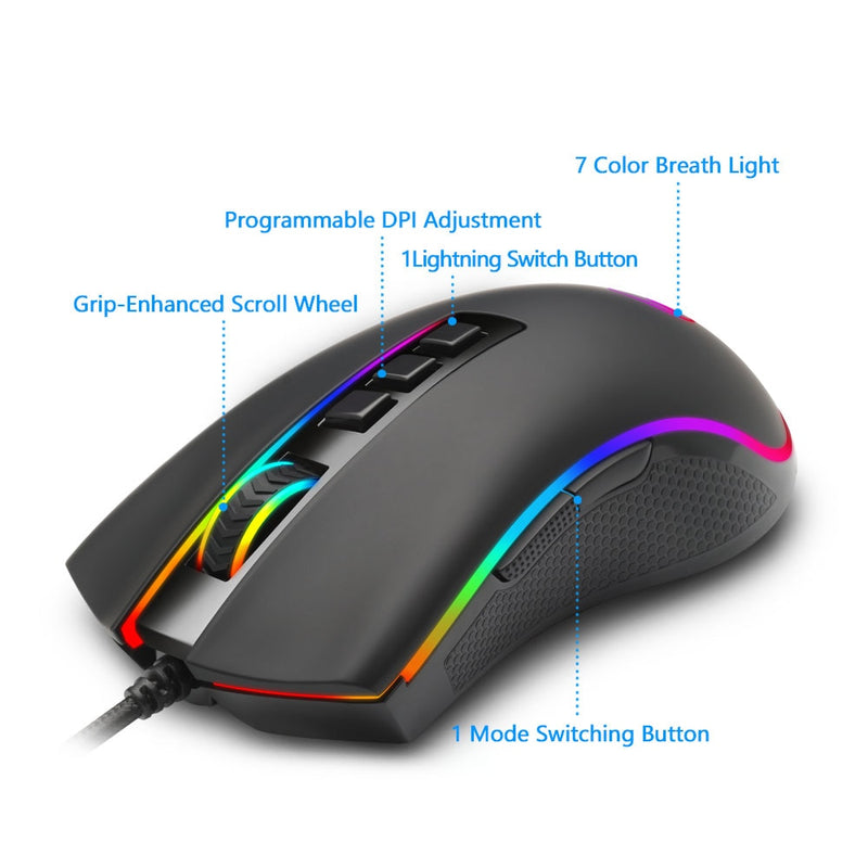 RGB USB Wired Gaming Mouse