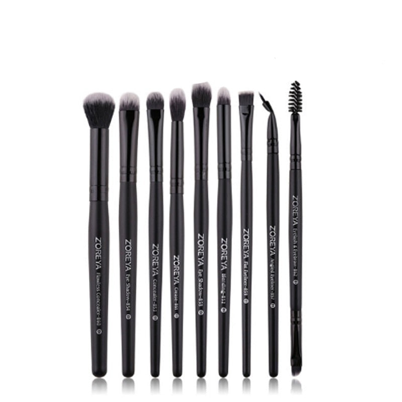 Black Makeup Brushes Set