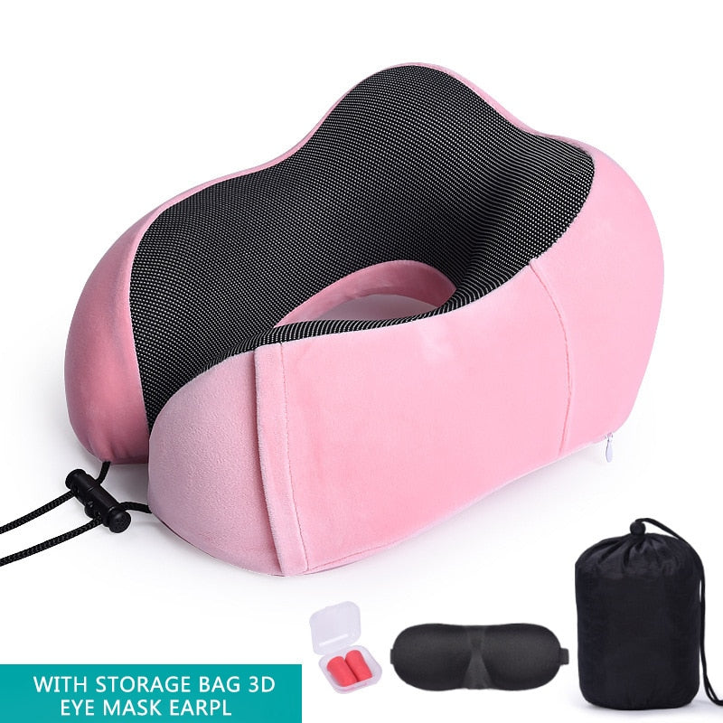 Car U Shaped Memory Foam Neck Pillows