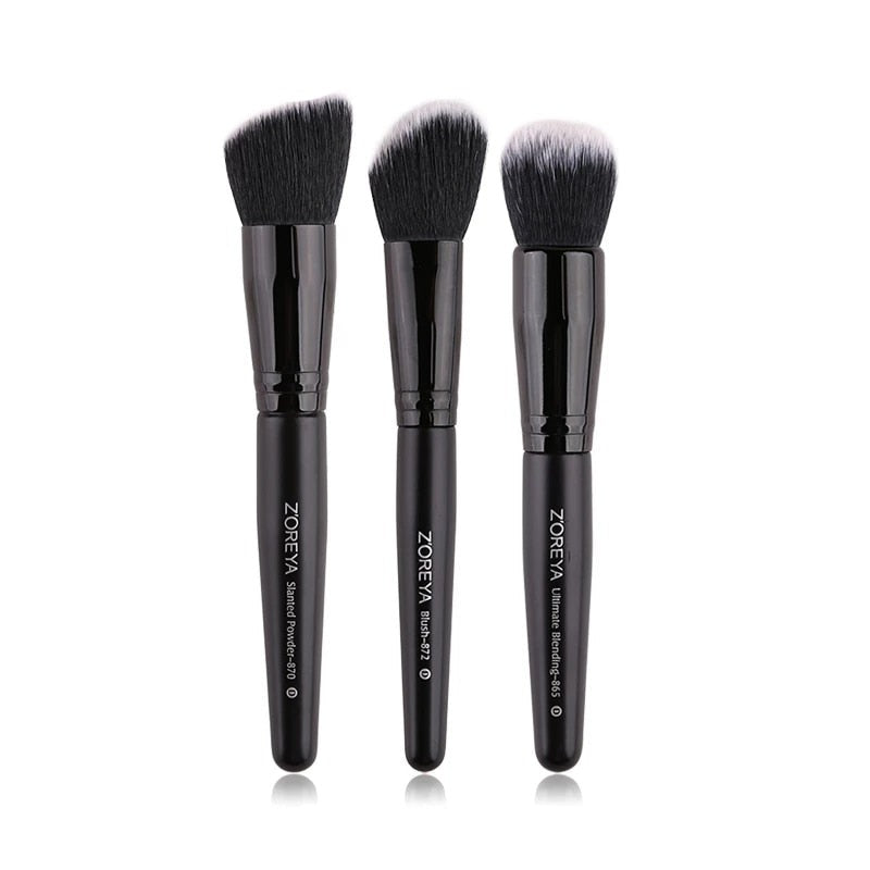 Black Makeup Brushes Set