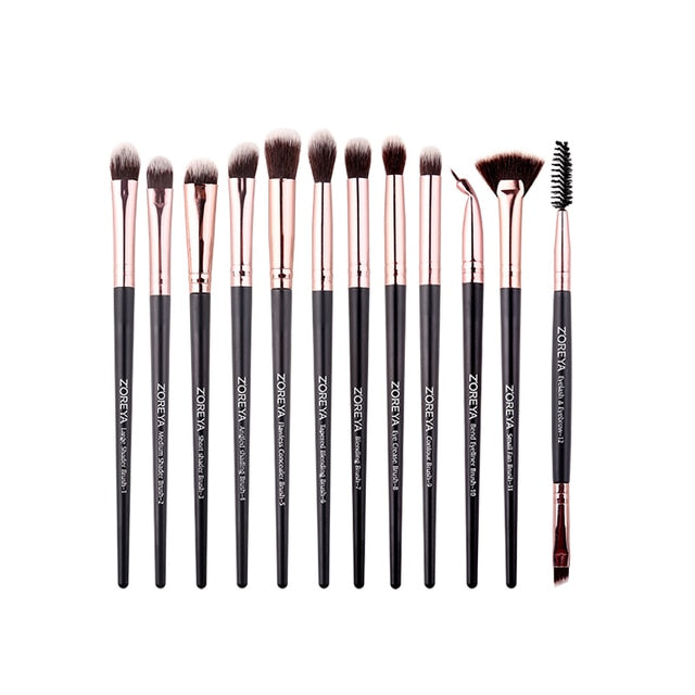 Black Makeup Brushes Set