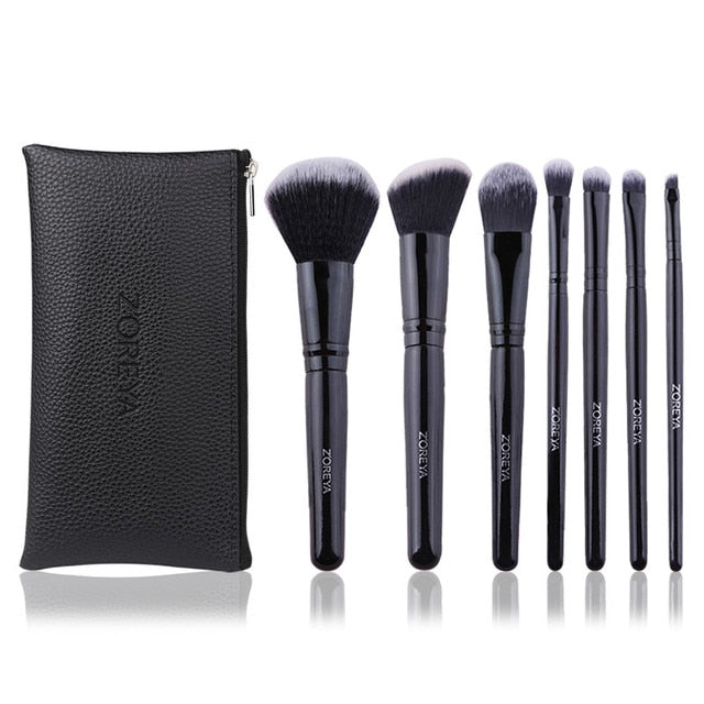 Black Makeup Brushes Set