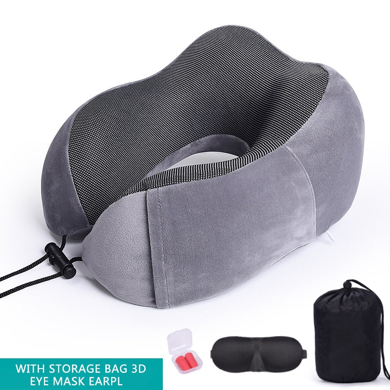 Car U Shaped Memory Foam Neck Pillows