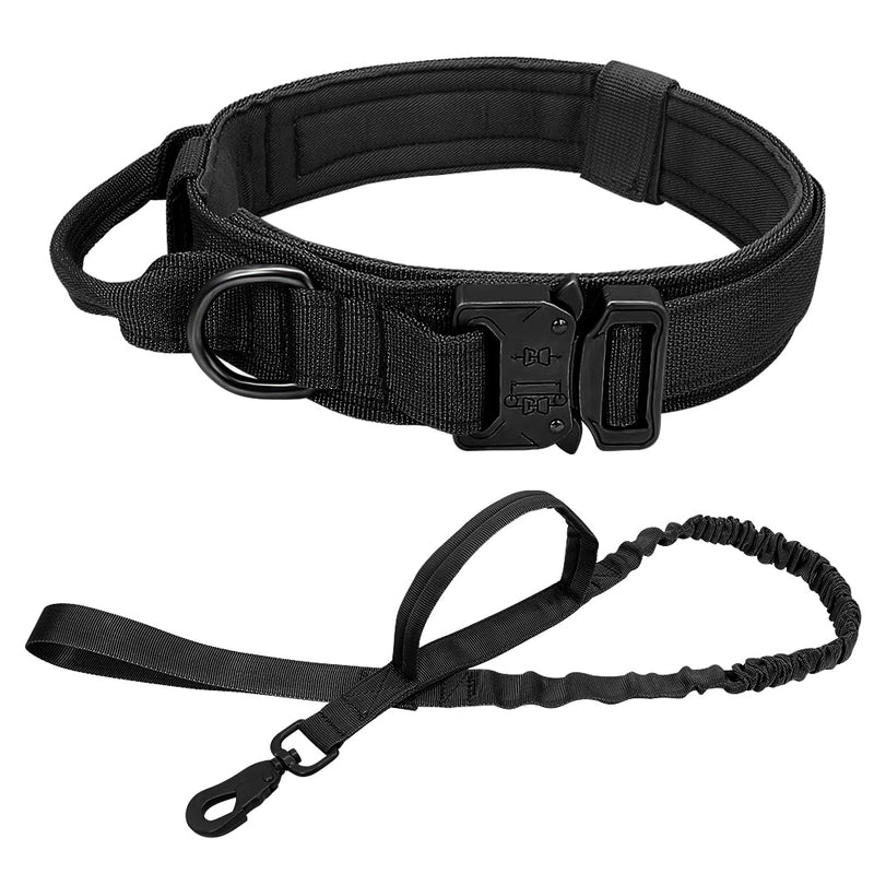 Nylon Tactical Dog Harness Collar