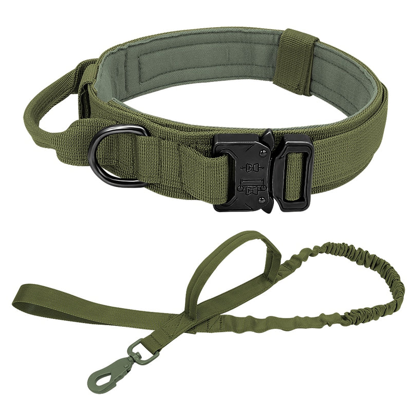 Nylon Tactical Dog Harness Collar