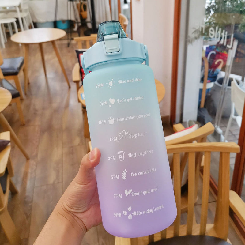 Water Bottle with Straw